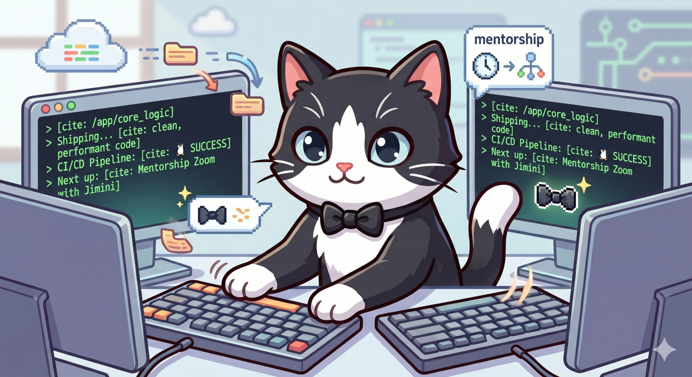 Sly the Senior Engineer cat