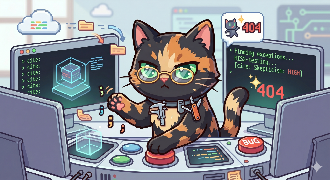 Vesper the QA Lead cat